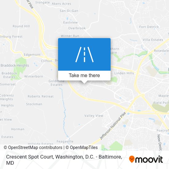 Crescent Spot Court map