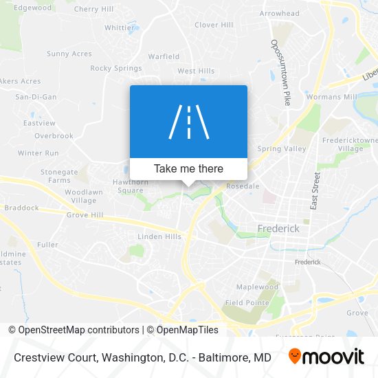 Mapa de Crestview Court