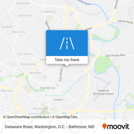 Delaware Road map