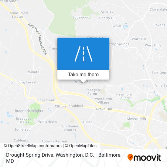 Drought Spring Drive map