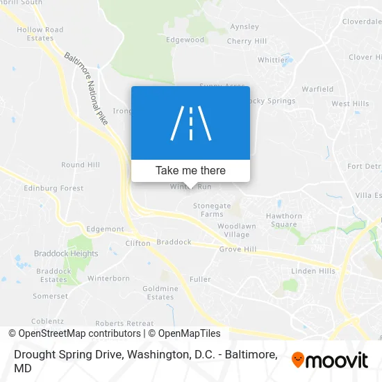 Drought Spring Drive map