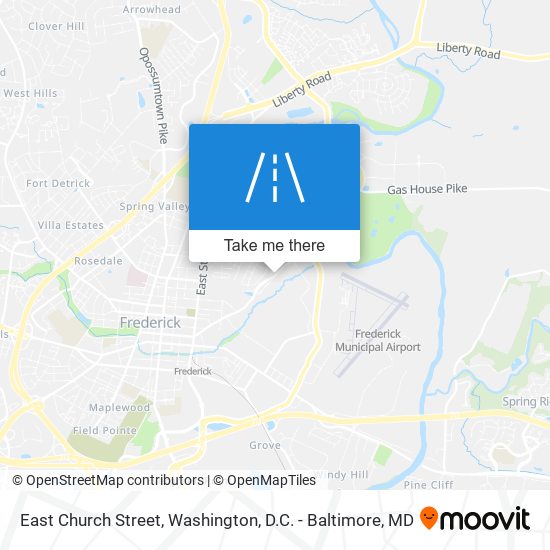 East Church Street map
