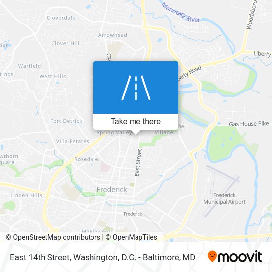 Mapa de East 14th Street