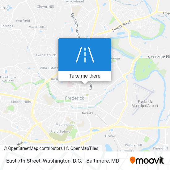 East 7th Street map