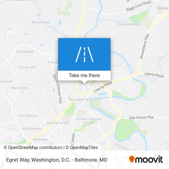 Egret Way map