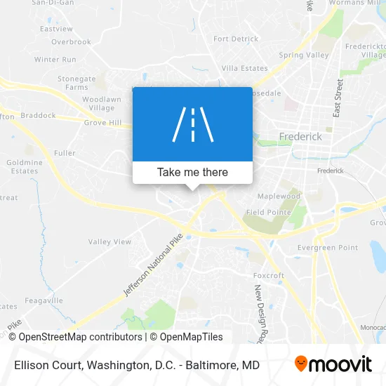 Ellison Court map