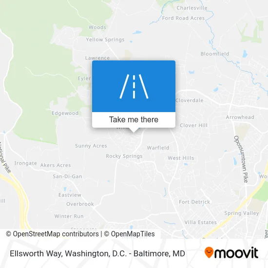 Ellsworth Way map