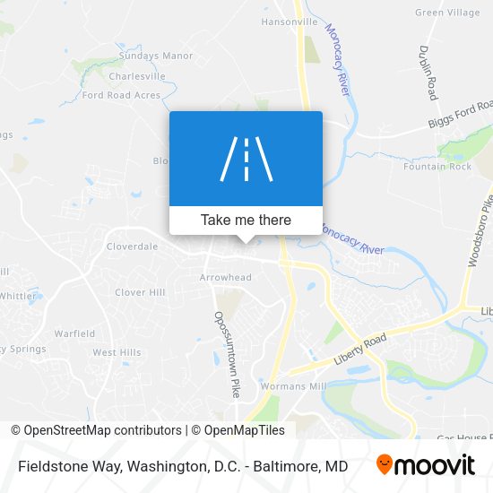 Fieldstone Way map