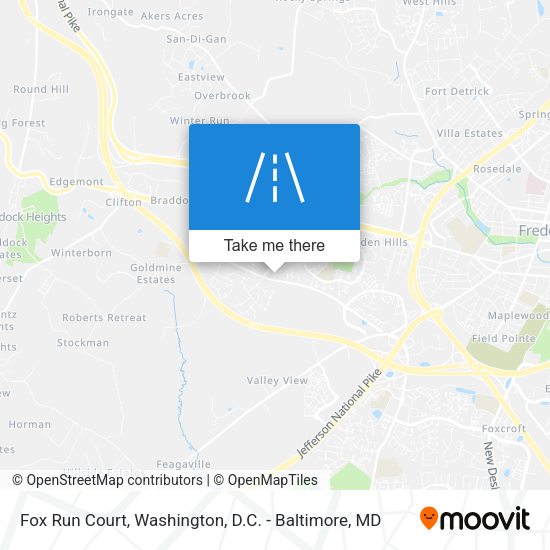 Fox Run Court map