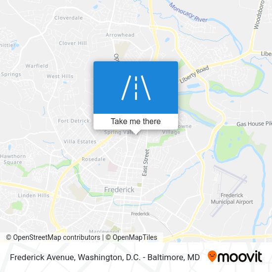 Mapa de Frederick Avenue