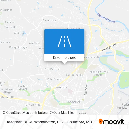Freedman Drive map