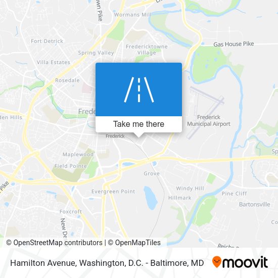 Mapa de Hamilton Avenue