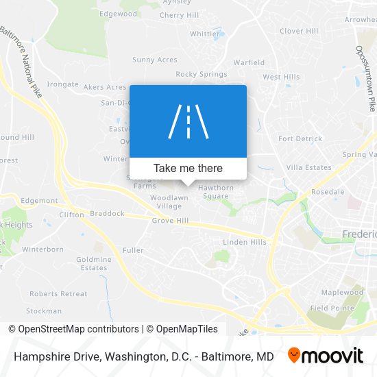 Mapa de Hampshire Drive