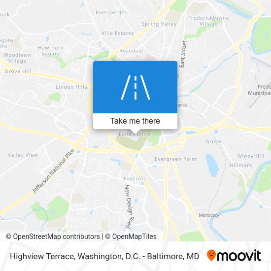Highview Terrace map