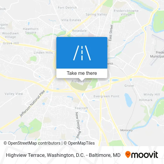 Highview Terrace map