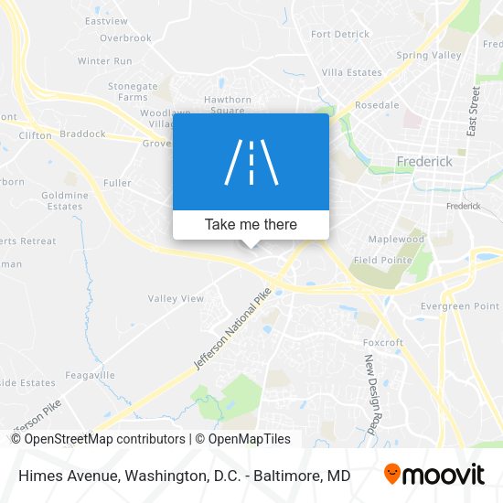 Himes Avenue map