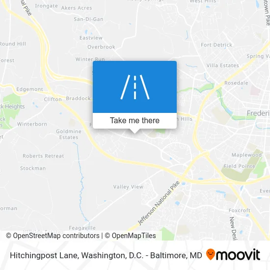 Hitchingpost Lane map