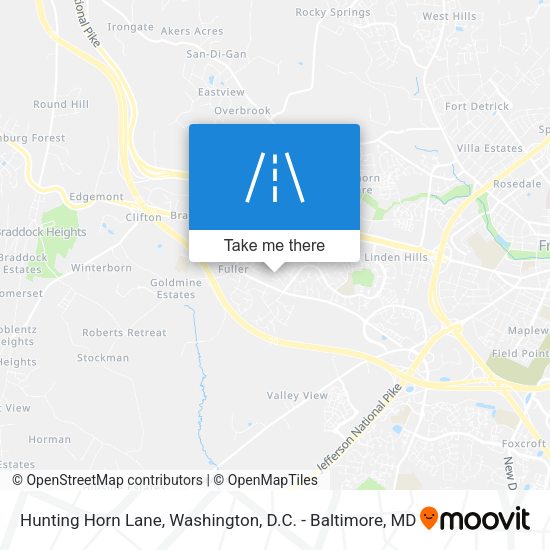 Mapa de Hunting Horn Lane