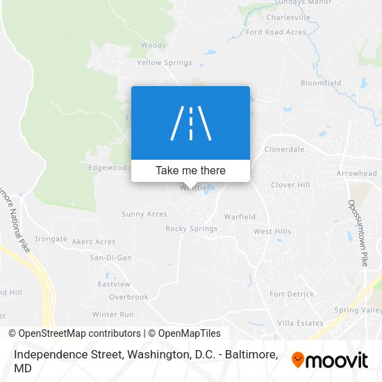 Independence Street map