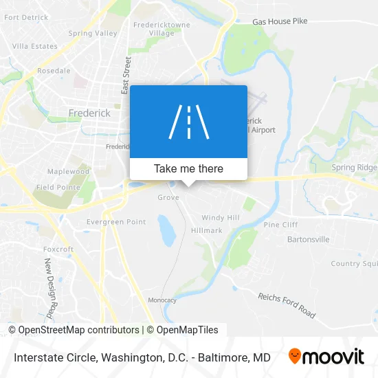 Interstate Circle map