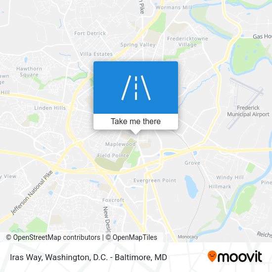 Iras Way map