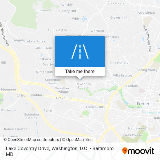 Lake Coventry Drive map