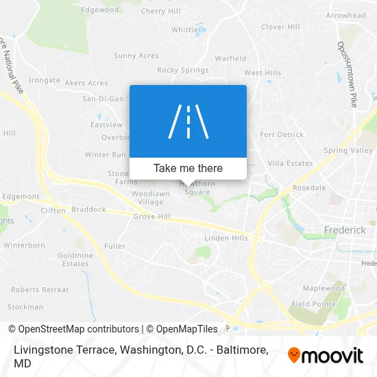 Livingstone Terrace map