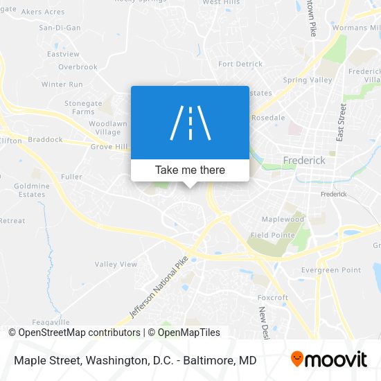 Maple Street map