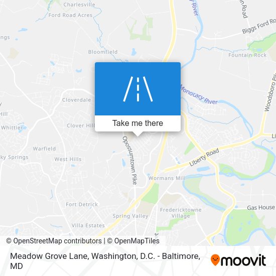 Mapa de Meadow Grove Lane