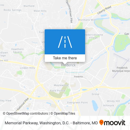 Mapa de Memorial Parkway