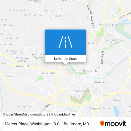 Mapa de Mercer Place