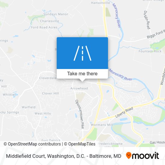 Mapa de Middlefield Court