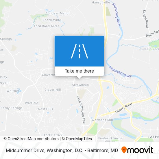 Mapa de Midsummer Drive