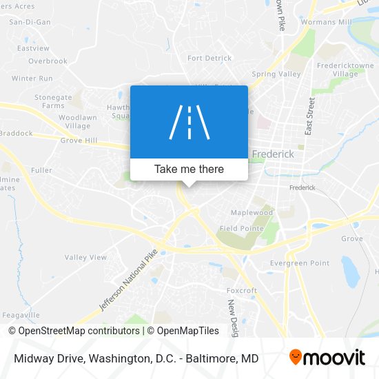 Midway Drive map