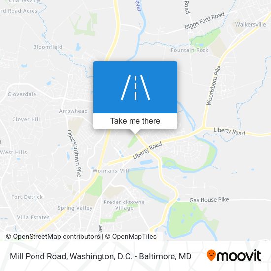 Mill Pond Road map