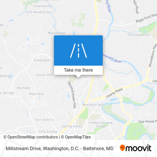 Mapa de Millstream Drive