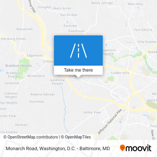 Mapa de Monarch Road