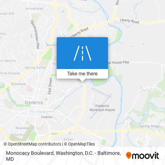 Mapa de Monocacy Boulevard