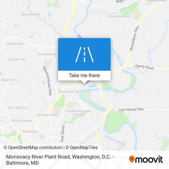 Mapa de Monocacy River Plant Road
