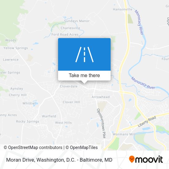 Mapa de Moran Drive
