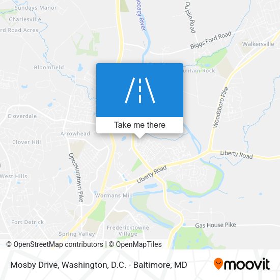 Mapa de Mosby Drive