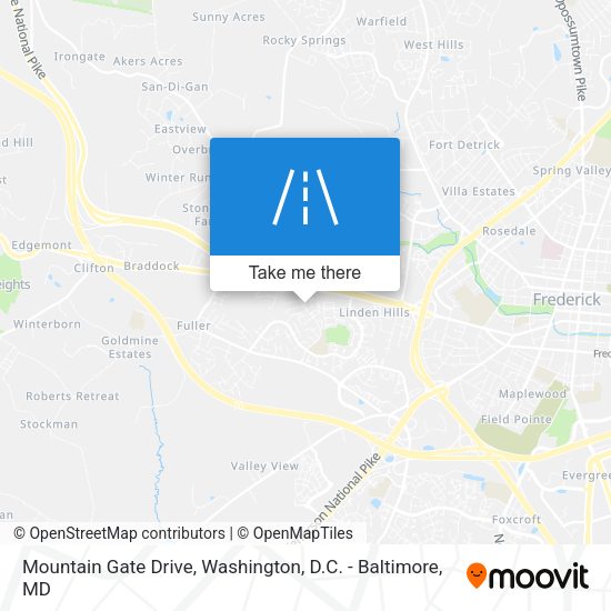 Mountain Gate Drive map