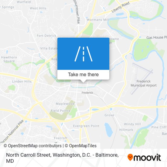 North Carroll Street map