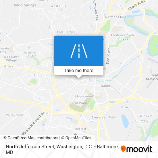 Mapa de North Jefferson Street