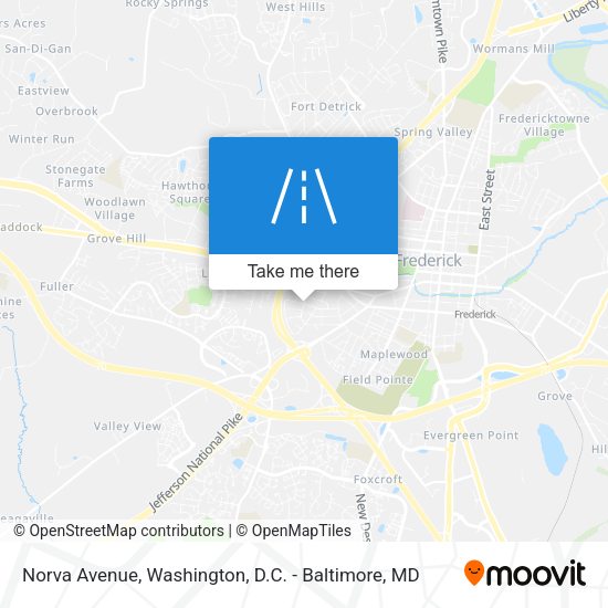 Norva Avenue map