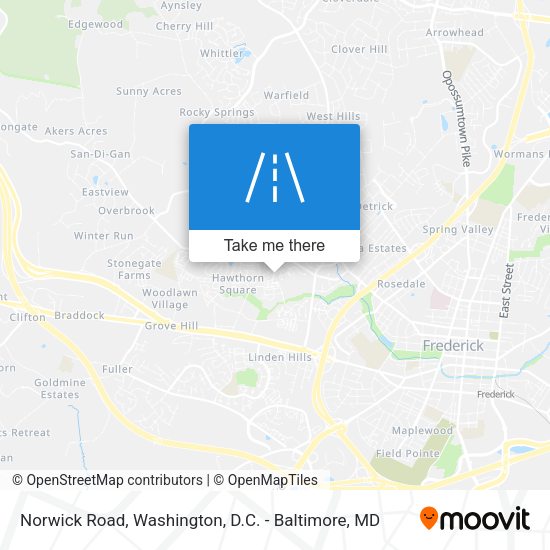 Norwick Road map