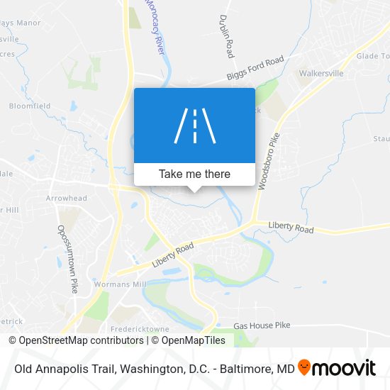 Old Annapolis Trail map