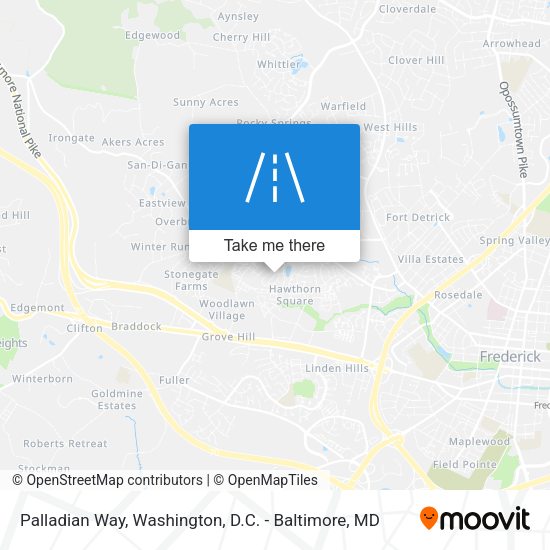Palladian Way map