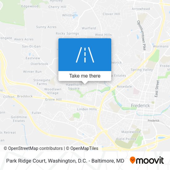 Mapa de Park Ridge Court