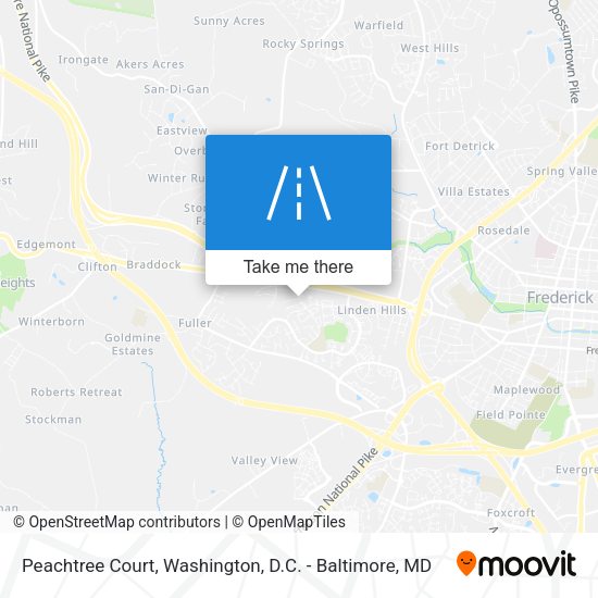 Peachtree Court map